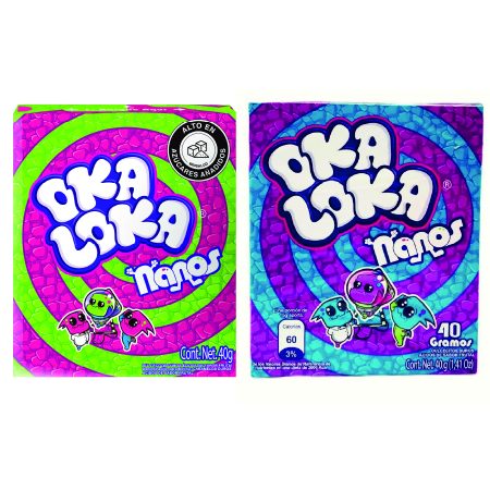 Dulces ácidos OKA LOKA NANOS - 40gr